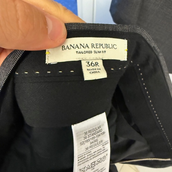 Banana Republic Nailhead Gray Suit - 44R Jacket / 36R Waist - WORN ONCE! - Picture 8 of 8